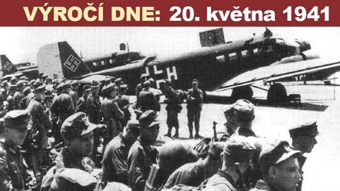 Invaze na Krétu - němečtí parašutisté v akci