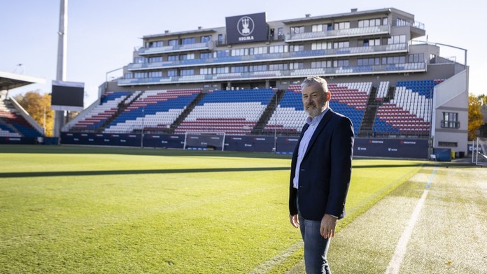 Pavel Hapal na stadionu Sigmy Olomouc
