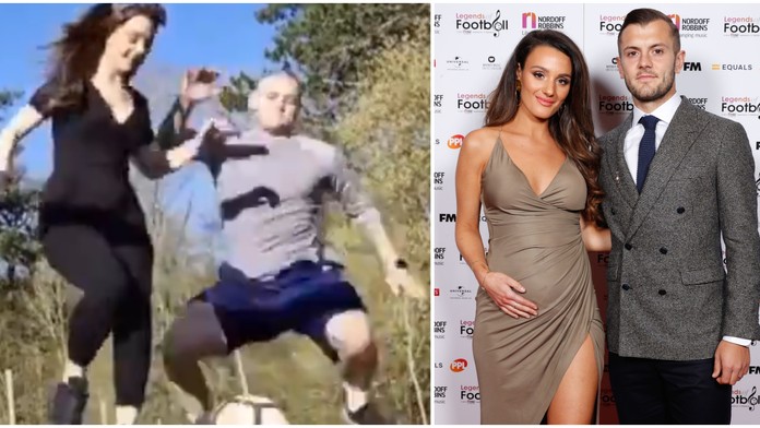 Hrubián Wilshere! Manželku poslal k zemi ostrým skluzem