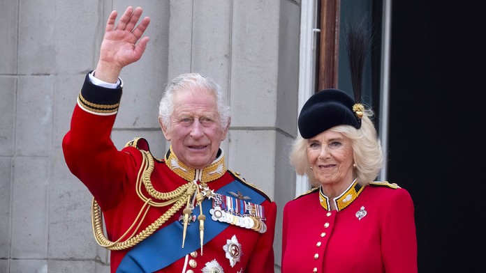 Královská rodina na Trooping the Colour, 17. 6. 2023