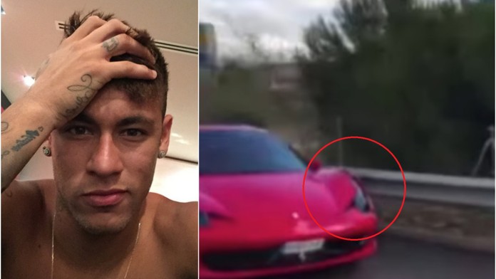 Neymar rozstřelil Ferrari za více než 7,5 mega! Je v pořádku?