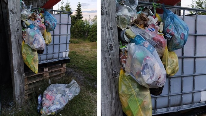 Turisté na Šumavě se nechtějí tahat s odpadky. Z přírody udělali skládku