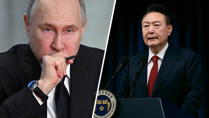 Vladimir Putin a Jun Sok-jol