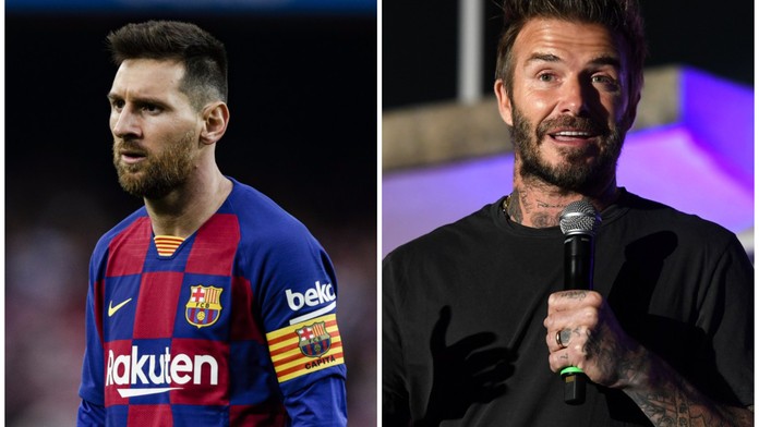 Lionel Messi a David Beckham