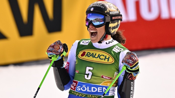 Brignoneová Sölden lyže obří slalom