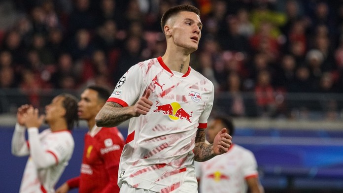 Útočník Lipska Benjamin Šeško