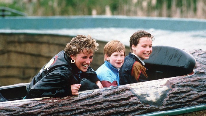 Princezna Diana s Harrym a Williamem
