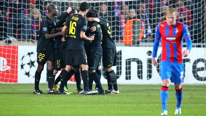 Plzeň - Barcelona 0:4. Po skvělém začátku studená sprcha