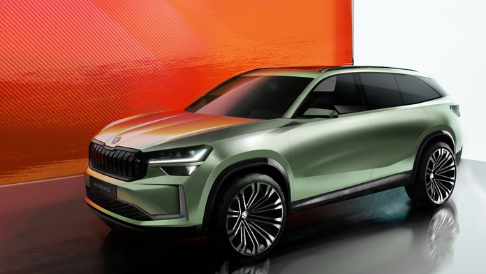 Nový Kodiaq bude podobný Enyaqu. Prohlédněte si ho ze všech stran