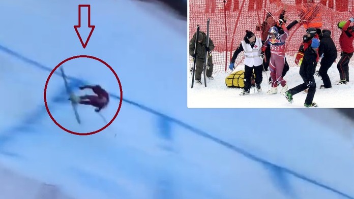 Zákeřný Hahnenkamm. Při pádu lídra Svindala tuhla krev v žilách!