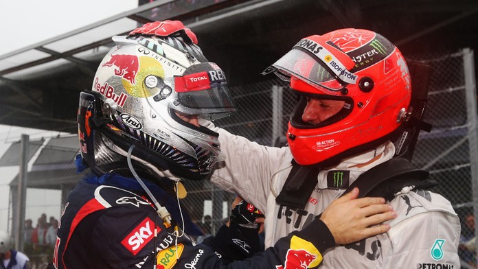 Na Vettela jsem hrdý, přiznal loučící se Schumacher