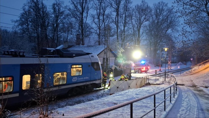 Střet vlaku s chodcem