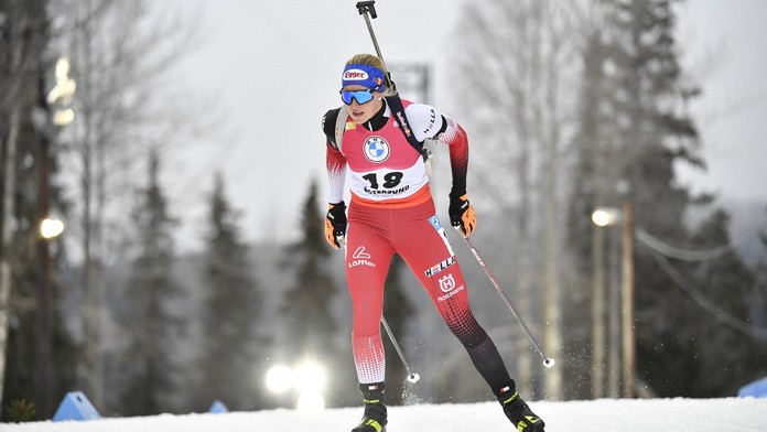 Biatlonový sprint ovládla Hauserová, Davidová až na konci druhé desítky