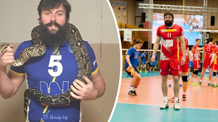 Volejbalista Rybníček chová hady: Mamby bych se nebál, říká!