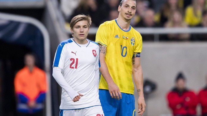 Zlatan se smál Frýdkovi! Měřil asi metr, prohlásil o záložníkovi Švéd