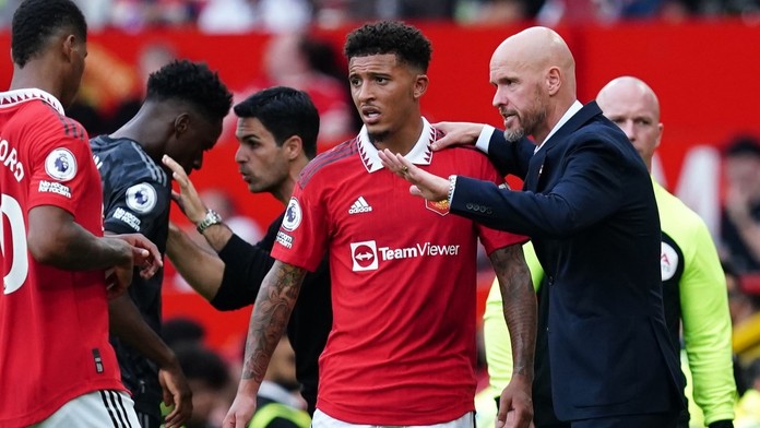 Uražený ten Hag a jeho zákazy. Sancho nemůže už používat ani týmovou jídelnu