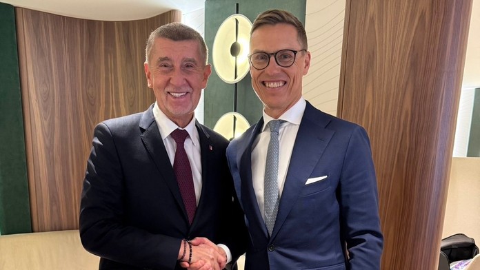 Andrej Babiš a Alexander Stubb