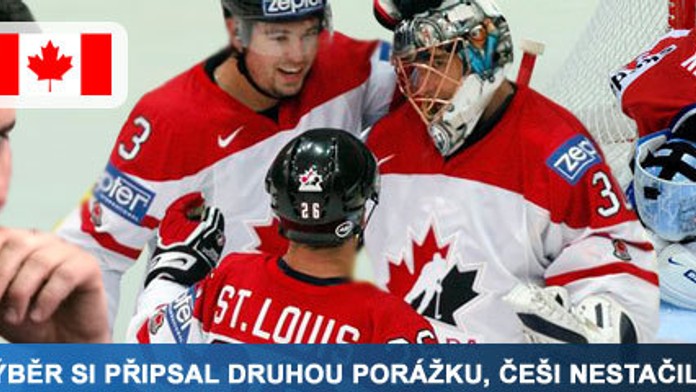 Češi dostali od Kanady hokejovou lekci a potupně prohráli 1:5