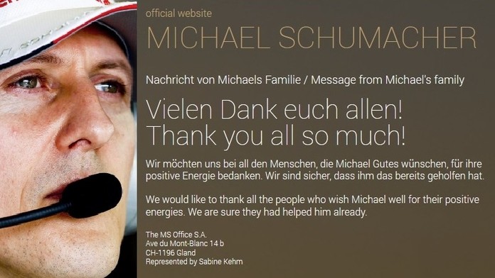 K výročí se spouští Schumacherův web! Michael to ale neví