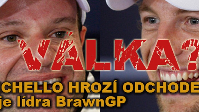 F1: Uplakaný Barrichello hrozí odchodem ze stáje lídra BrawnGP