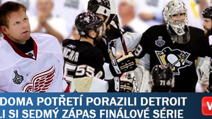 Tučňáci doma potřetí porazili Detroit a vynutili si sedmý zápas finálové série