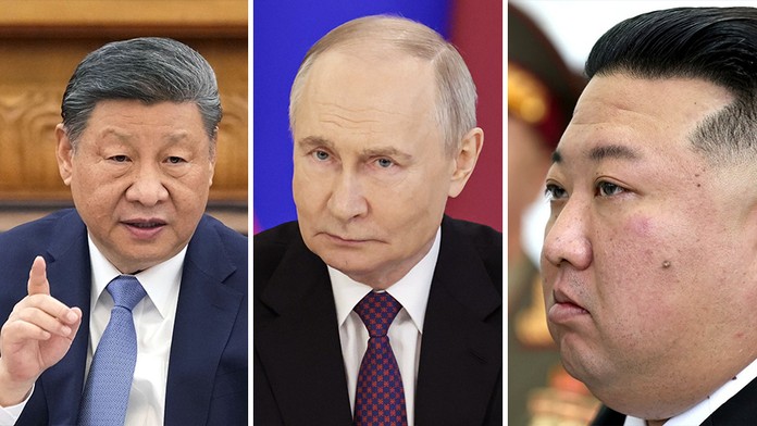 Si Ťin-pching, Vladimir Putin a Kim Čong-un