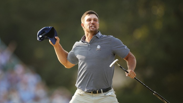 Slavící golfista Bryson DeChambeau