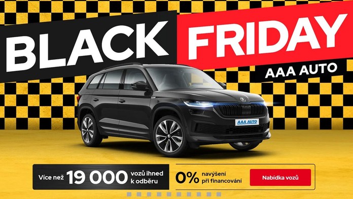 Black Friday: AAA AUTO má slevy na 2500 aut, zákazníci ušetří 47,5 milionu