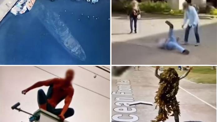 Šílené pády, dítě v koši, Spiderman! Tohle nafotil Google na "Street View"