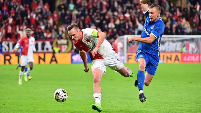 Slavia stáhla náskok Plzně. Doma přejela Liberec 3:0