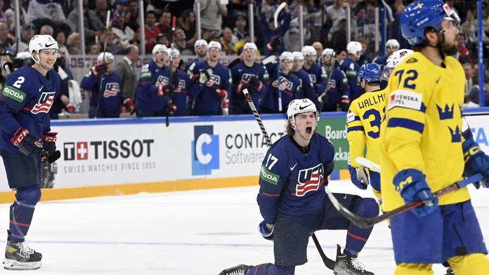 Hokejisté USA se rozjíždí. Vítězství nad silným Švédskem řídil Gaudette