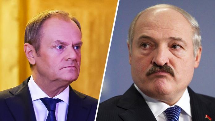 Donald Tusk a Alexandr Lukašenko