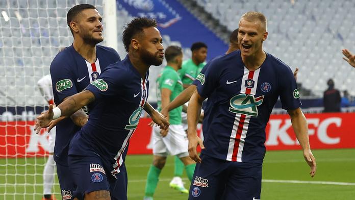 PSG vyhrálo francouzský pohár, St. Etienne v deseti srdnatě vzdorovalo