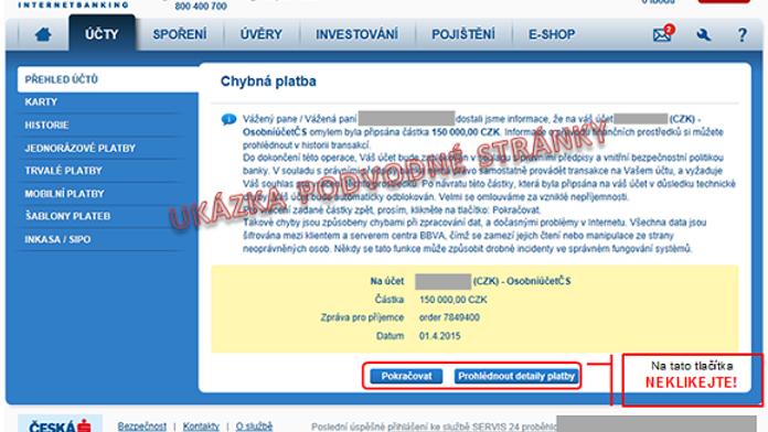 Další podvodný e-mail tahá peníze z českých účtů! Pozor na něj!
