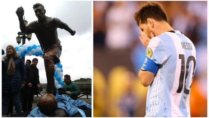 Leo, vrať se! Messimu postavili sochu, všichni na něj naléhají