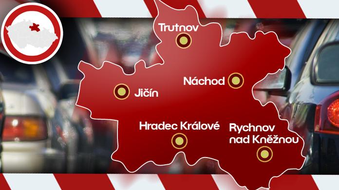 DOPRAVA - SEZNAM UZAVÍREK: Královéhradecký kraj