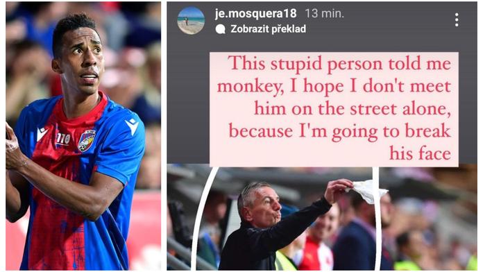 Nazval mě opicí, nařkl Mosquera Řeháka. Potkat ho, rozbiju mu obličej