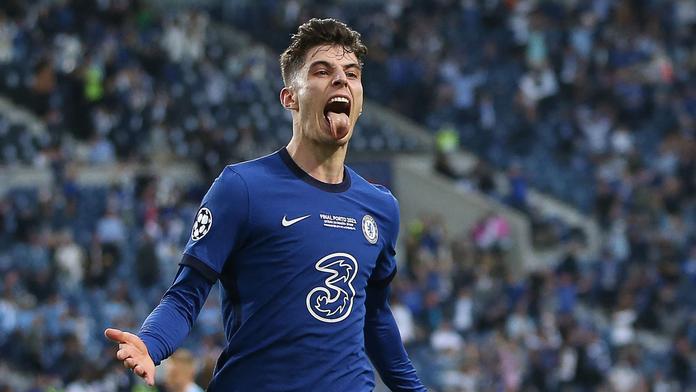 Kai Havertz slaví vstřelený gól