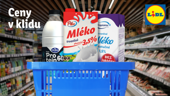 Lidl dál zlevňuje sortiment mléka