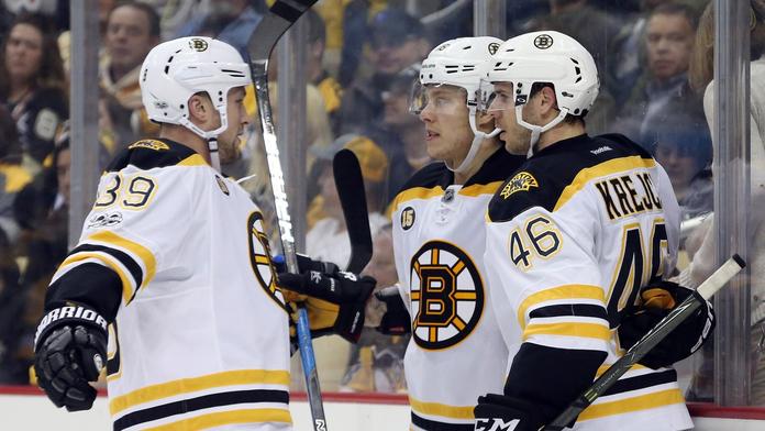 Pastrňák nabil Krejčímu dělovku, na Pittsburgh to ale nestačilo
