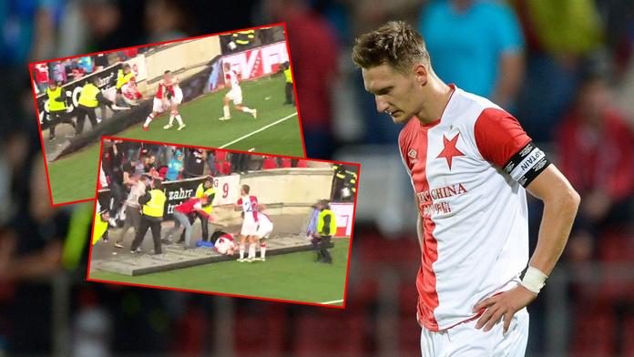 Škodu před derby zranil fanoušek: Bude proti Spartě chybět?