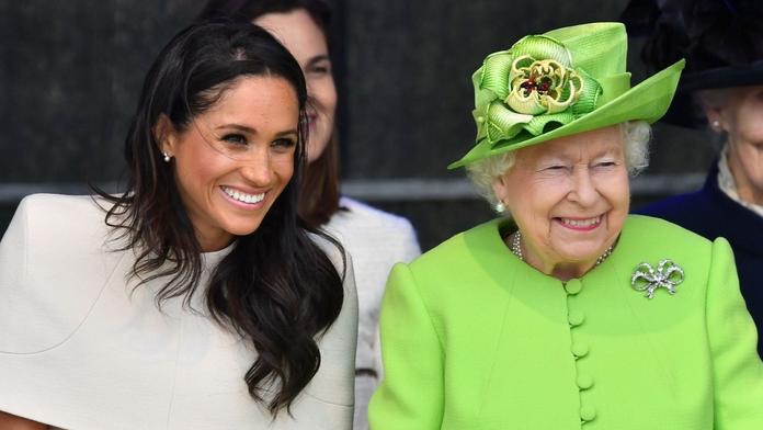 Meghan Markleová a Královna Alžběta II.