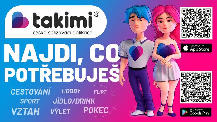 Takimi - Ryze Česká sbližovací aplikace