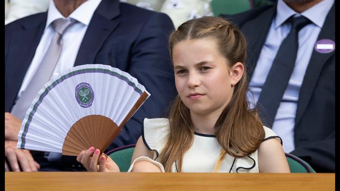Princezna Charlotte na finále Wimbledonu 