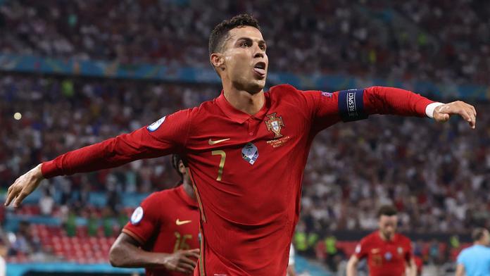 Cristiano Ronaldo se raduje z gólu