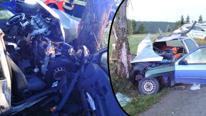 Tragická nehoda na Liberecku: Muž (23) zemřel, dva lidé bojují o život