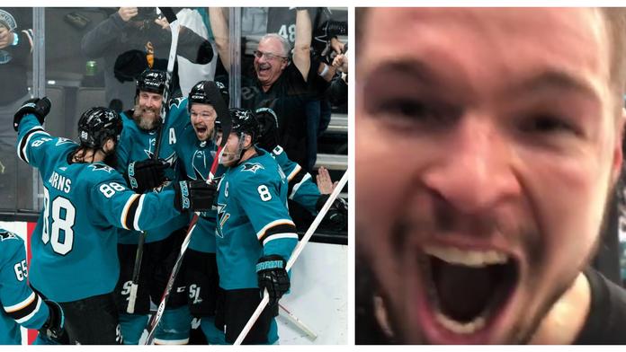 Hertlův vítězný řev baví celou NHL! Dokázali jsme to, žraloci jedou