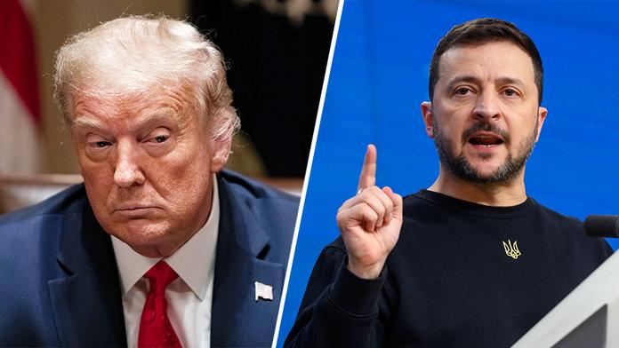 Donald Trump a Volodymyr Zelenskyj
