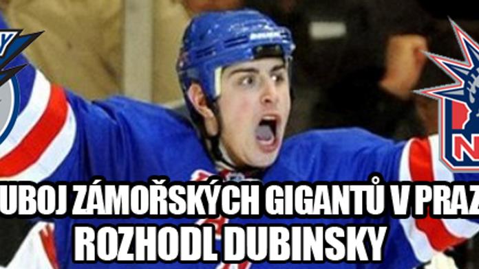 Start NHL v Praze: Hvězdy zastínil neznámý Dubinsky