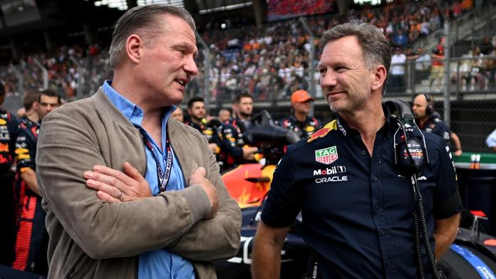 Jos Verstappen (vlevo) a Christian Horner